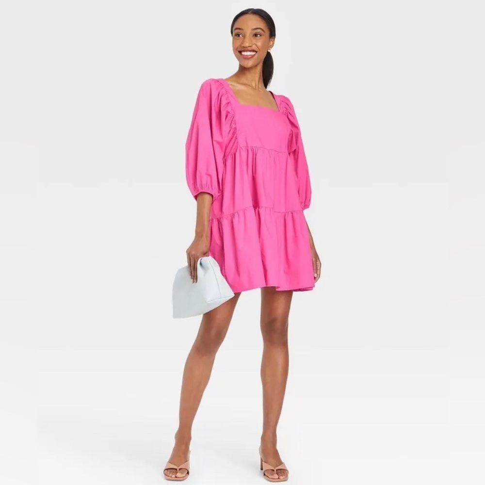 Brand New Women's Short Sleeve A-Line Dress